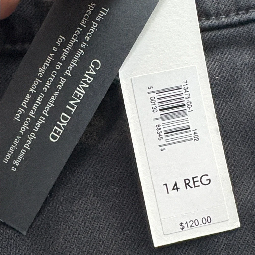NWT Banana Republic Black Weekender Slim Barrel Pants Sz 14. (#713475)